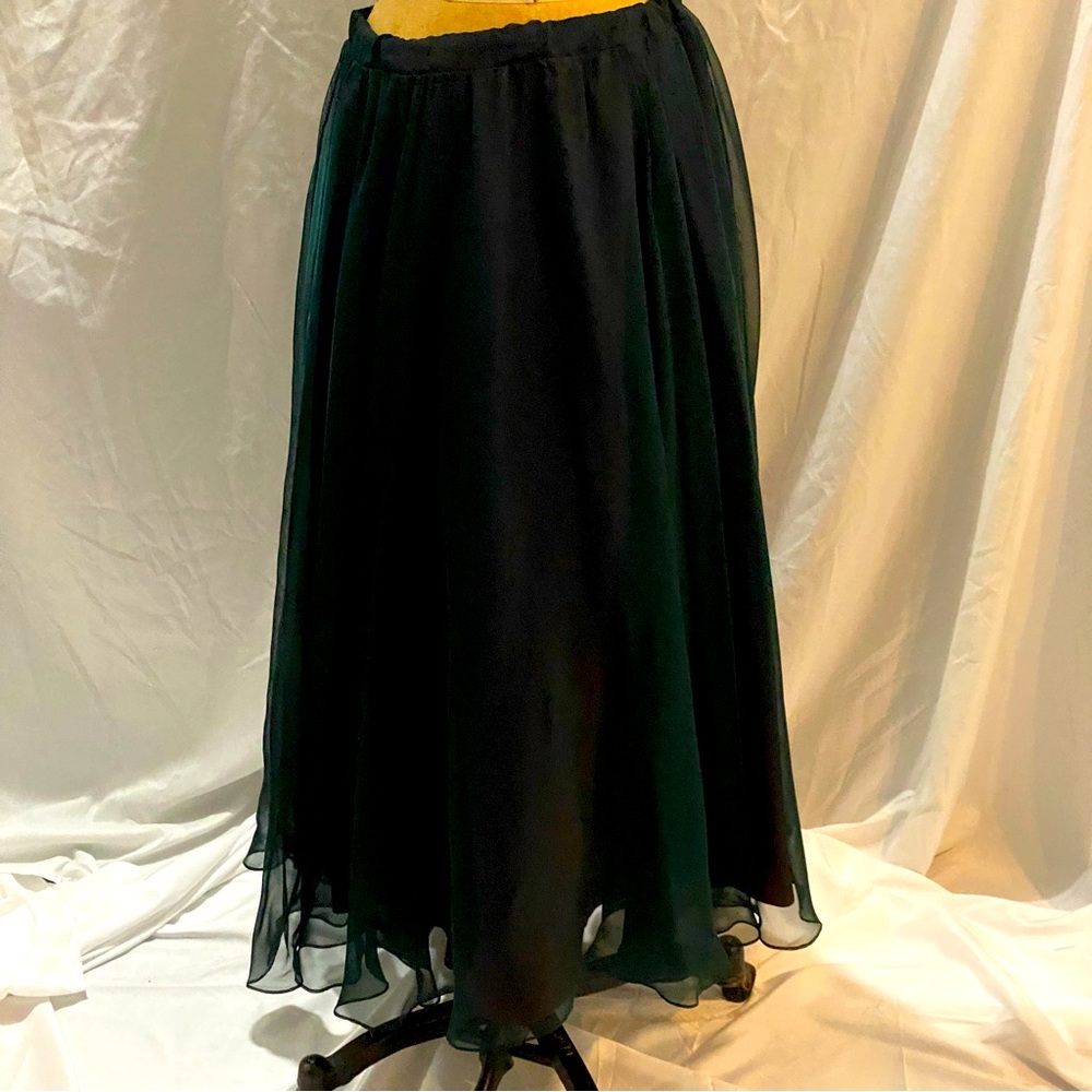 Vintage green flowing skirt